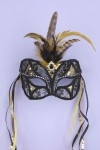 Mask Black /gold Lace