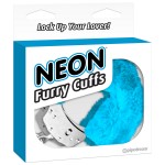 Neon Furry Cuffs Blue