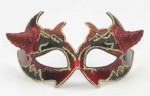 Venetian Mask Red W/devil Horns
