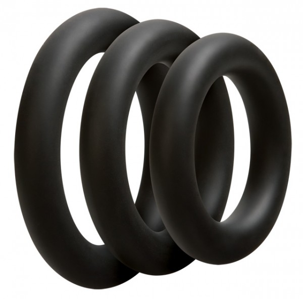 Optimale 3 C-ring Set Thick Black