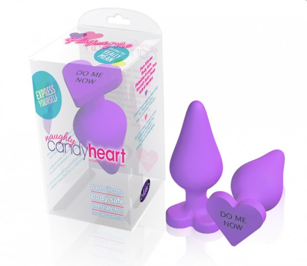 Naughty Candy Heart Do Me Now Purple