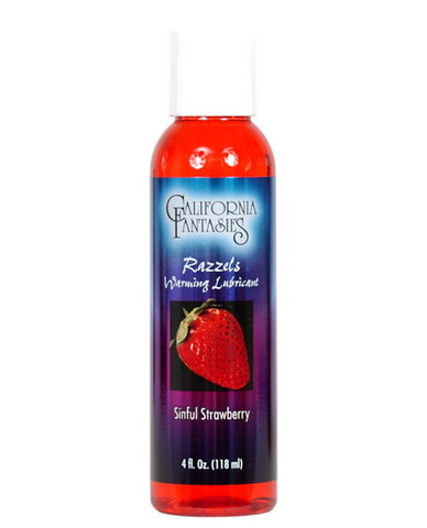 Razzels Strawberry Warming Lube. 4.oz