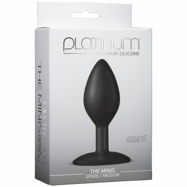 Platinum Mini's Spade Medium Black
