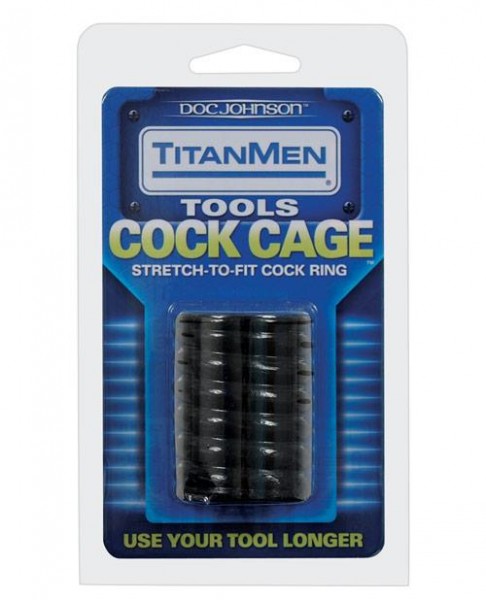 Titan Cock Cage Black