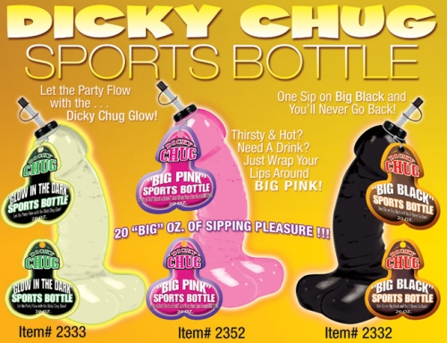 Dicky Chug Black Sports Bottle 20.oz