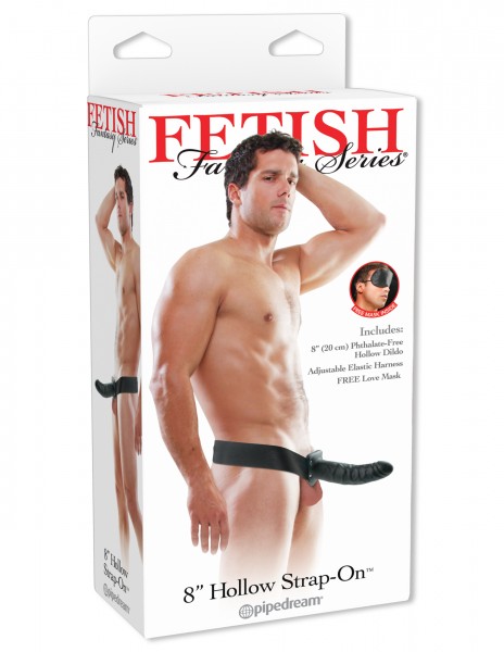 Fetish Fantasy 8 Hollow Strap On Black