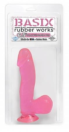 Basix Pink 6.5 Dong W/suction Cup
