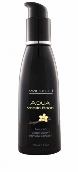 Wicked Aqua Vanilla Bean Lube 4 Oz