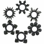 Tower Of Power 6 Black Cock Rings