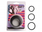 Black Steel C Ring Set