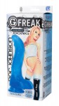 G Freak Dong W/suction Cup Blue Jellie Bx