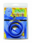 Nitrile Cock Ring Set-blue