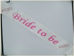 Bride 2b Flash Sash Pink