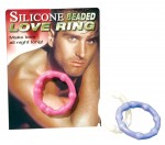 Silicone Beaded Love Ring Clear