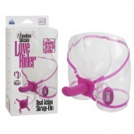 Love Rider Dual Action Strap On Pink