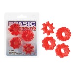 Basic Essentials 4 Pack Red