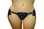 Ss Plus Black Pvc Corsette Strap-on